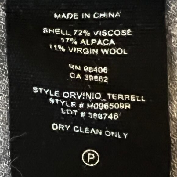 Theory Medium Blue Long-Sleeve Pleated Tunic Top - Picture 4 of 7